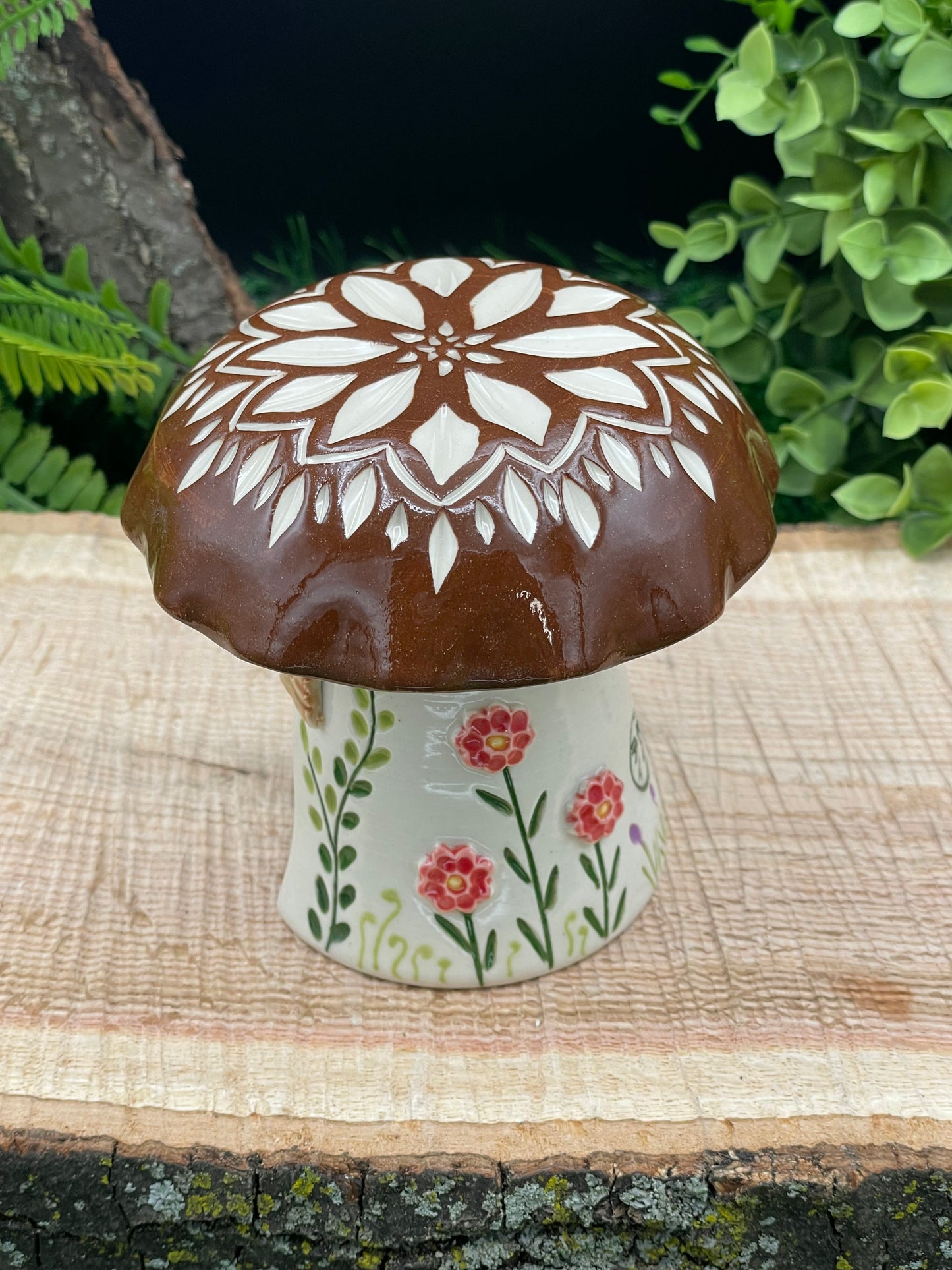 TH- Brown Carved