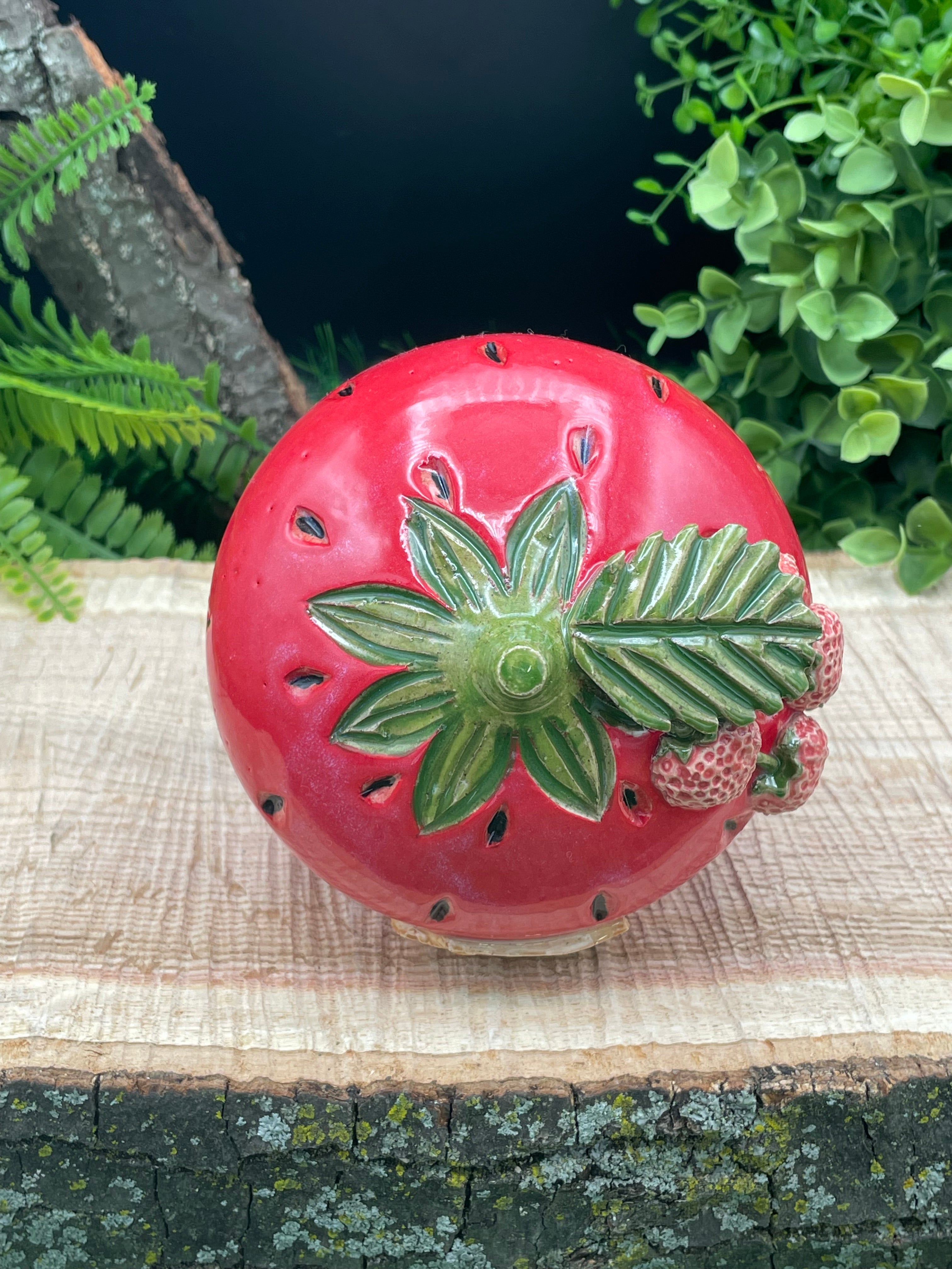 TH-Strawberry – Double Trouble Pottery LLC